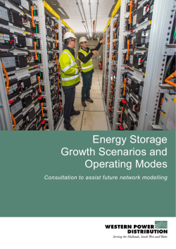 Energy Storage Growth Scenarios and Operating Modes