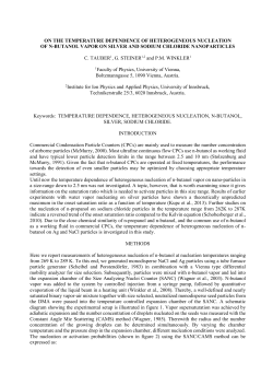 THEORY AND PRACTICE OF AEROSOL SCIENCE