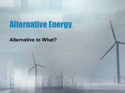 Alternative Energy