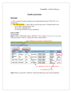 Faculty Log System