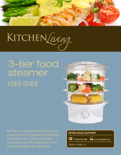 3-tier food steamer