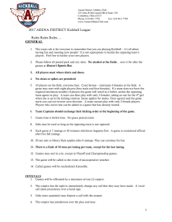 ADKL Rules 2017 - Arena District Athletic Club