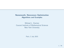 Nonsmooth, Nonconvex Optimization