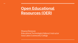 Open Educational Resources (OER)