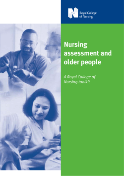 Nursing assessment and older people