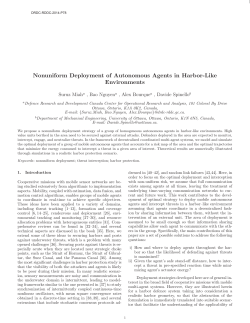Nonuniform Deployment of Autonomous Agents in Harbor