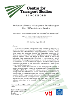 Evaluation of Bonus-Malus systems for reducing car fleet CO2