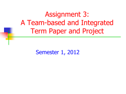 Term Paper for Grid Computing