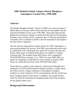 SiB3 Modeled Global 1-degree Hourly Biosphere