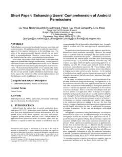 Enhancing Users` Comprehension of Android Permissions