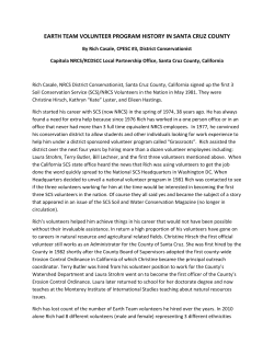 earth team volunteer program history in santa cruz county