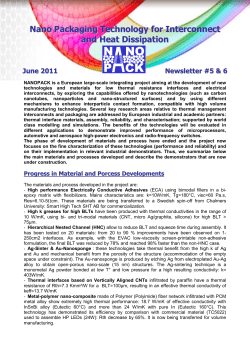 Nano Packaging Technology for Interconnect and Heat Dissipation