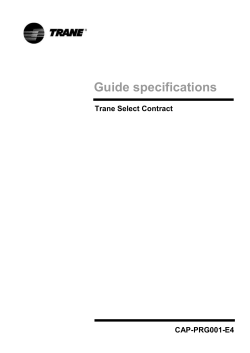 Specification guide