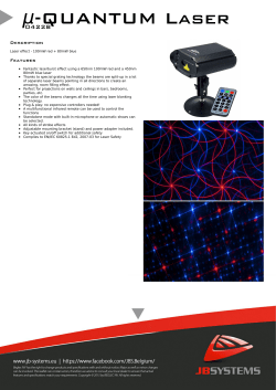 Laser effect - 100mW red + 80mW blue Fantastic