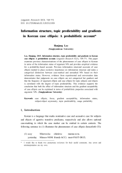 Information structure, topic predictability and gradients in