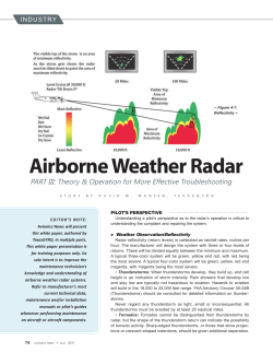 Airborne Weather Radar - The Aircraft Electronics Association