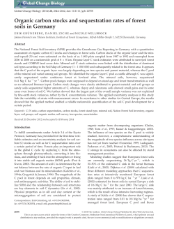 Organic carbon stocks and sequestration rates of forest soils in