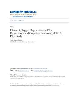Effects of Oxygen Deprivation on Pilot Performance and Cognitive