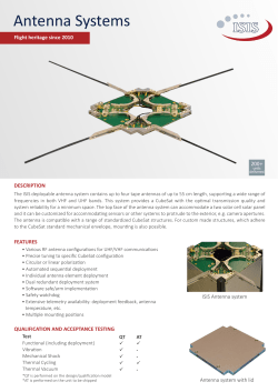 Antenna Systems - CubeSatShop.com