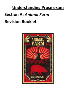 Animal Farm Revision Booklet Exam Top Tip: With