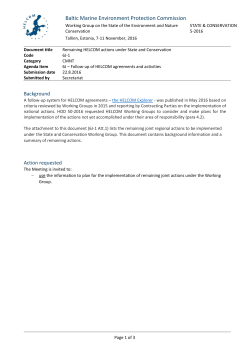 6J-1 Remaining HELCOM actions under State and Conservation