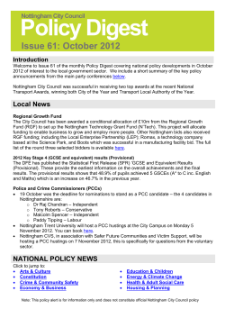 Issue No - Nottinghamshire Insight