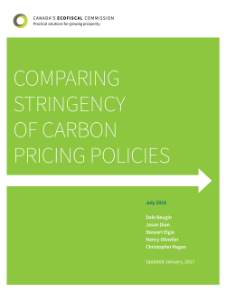 Comparing Stringency of Carbon Pricing Policies