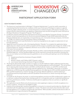 participant application form