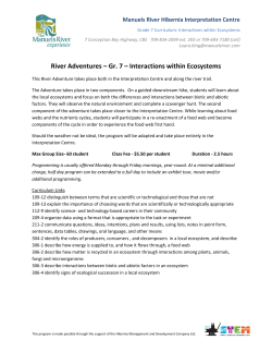 Gr. 7 &ndash; Interactions within Ecosystems