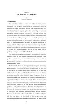 1 Chapter 2 THE POINT SOURCE SOLUTION by John von