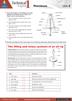 The lifting and rotary systems of an oil rig