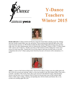 Y-Dance Teachers Winter 2015