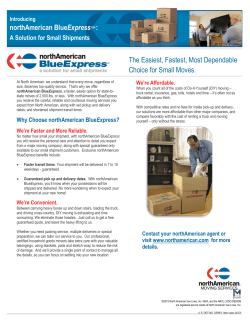 The Easiest, Fastest, Most Dependable Choice for Small Moves