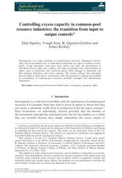 Controlling excess capacity in common-pool