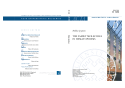 TIM family molecules in hematopoiesis - Jultika