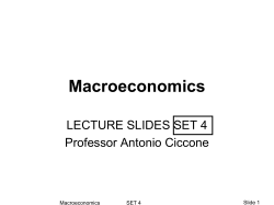 MACROECONOMICS-SET4 - Antonio Ciccone`s Webpage