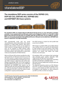 DDP conceptionally works with one virtual volume/filesystem which