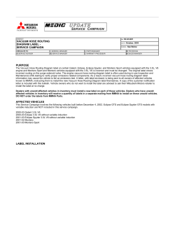 purpose affected vehicles label installation vacuum hose