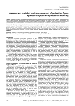 Assessment model of luminance contrast of pedestrian figure