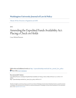 Amending the Expedited Funds Availability Act