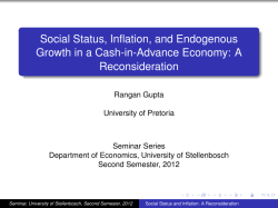 Social Status and Inflation