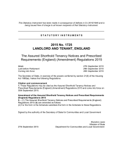 2015 No. 1725 LANDLORD AND TENANT, ENGLAND The Assured