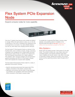 Flex System PCIe Expansion Node
