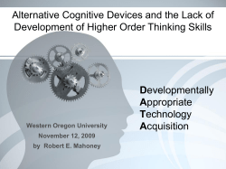 Artifact 3: PowerPoint regarding research into