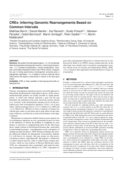 CREx: Inferring Genomic Rearrangements Based on Common