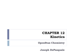 CHAPTER 11 Rate of reaction