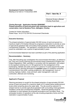 Sand and gravel extraction - Lancashire County Council