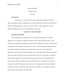 Starch Lab Report