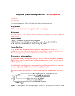 Genome sequencing and assembly
