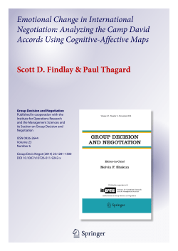 Emotional Change in International Negotiation